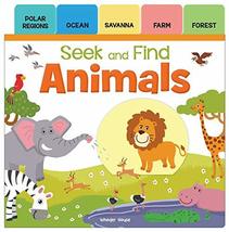 Seek And Find - Animals : Early Learning Board Books With Tabs [Board book] Wond - £16.02 GBP