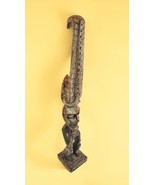 African Tribal Sitting/Praying/Thinking Man Wooden Handmade 40” Sculptur... - $494.99