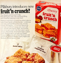 1972 Pillsbury Fruit N Crunch Mix Advertisement Dessert Baking Vintage D... - $371.27 MXN