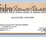Friden Automatic Calculators Vintage Business Card Newark New Jersey NJ BC1 - £17.30 GBP