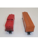 Lot Of 2 American Flyer Train Cars - 923 Boxcar &amp; 24636 Caboose - £14.05 GBP