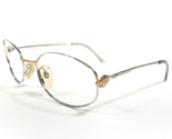 Christian Dior Eyeglasses Frames CD 3561 46L Silver Gold Leaves Round 54... - £93.41 GBP