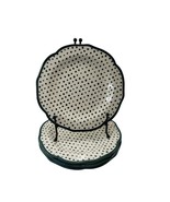 Pioneer Woman RETRO DOTS 10.5” Dinner Plate Teal Polka Dots 4 Plates - $555.65 MXN