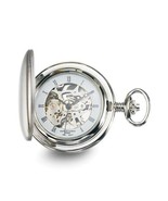 Charles Hubert Chrome-finish White Skeleton Dial Pocket Watch - $143.07