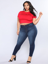  2020 New Plus Size Jeans For Women High Waist Stretch Jeans Casual Deni... - £22.39 GBP