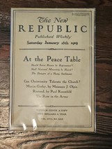 The New Republic Published Weekly, Saturday January 18th 1919 Vol XVII No 220 - £31.53 GBP