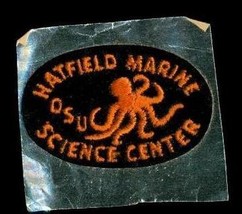 Vintage Travel Souvenir Felted Patch Hatfield Marine OSU Science Center Oregon - £7.92 GBP