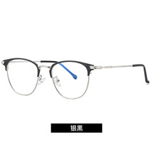 Metal Plain Glasses  Student Artistic Glasses Frame Wd3389 In Stock Anti-Blue Li - £12.56 GBP