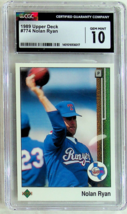 Nolan Ryan 1989 Upper Deck #774 Baseball Card - GEM MINT 10 - $70.11