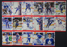 1990-91 Score Canadian Toronto Maple Leafs Team Set of 17 Hockey Cards - £1.56 GBP