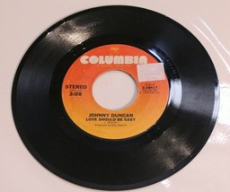 Johnny Duncan 45 Love Should Be Easy – Thinkin Of A Rendezvous Columbia - £3.18 GBP