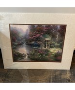 NEW Thomas Kinkade Matted Collector&#39;s Print  Garden of Prayer 2000 *Read* - $27.27 CAD