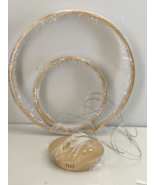 Modern 2 Rings Gold LED Hanging Chandelier Pendant Lighting High Ceiling... - $1,897.86 MXN