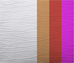 York Wallcoverings Patent Decor Pt9418 Textured Tidal Swell Paintable, White - £35.16 GBP