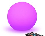 6-Inch Rgb Color-Changing Led Globe Orb Light W/Remote, Mood Lamp Kids N... - £44.22 GBP