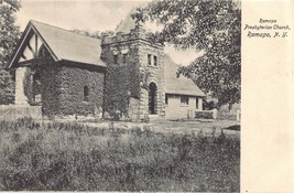 RAMAPO NEW YORK~PRESBYTERIAN CHURCH~1900s TICHENOR-RUDOLPH PHOTO POSTCARD - £3.52 GBP