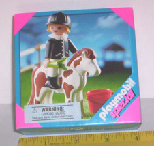 PLAYMOBIL SPECIAL 4641 HORSE &amp; RIDER GIRL Play Set Toy NEW 2004 Pony 3 y... - £7.82 GBP
