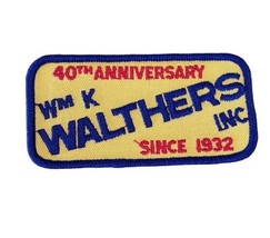 Wm K. Walthers Inc. 1972 Embroidered Patch Model Railroading 40th Milwau... - $14.64