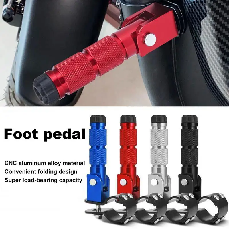 Motorcycle Pedals Foot  Aluminum Motorcycle Part Passenger Pedal Electri... - $27.95+