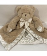 Edgehill Collection Brown Bear Lovey Security Blanket Stuffed Bear Satin... - £14.60 GBP