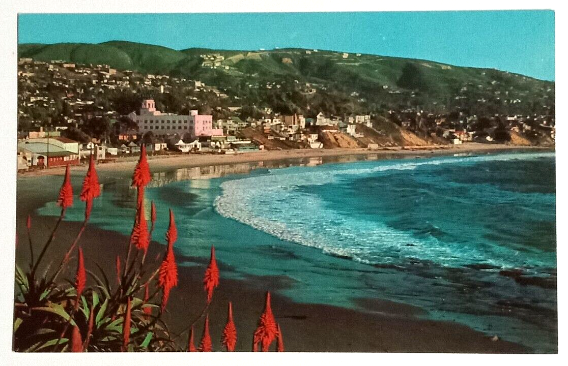 Laguna Beach Christmastime Aloes California CA Colourpicture UNP Postcard 1960s - £4.77 GBP