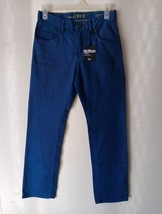 Gap Kids Sz 12  Regular Bright Blue Jeans 1969 Straight Action Stretch New - $17.81
