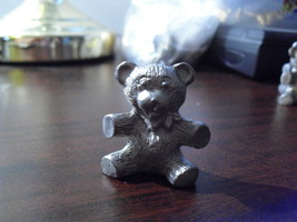 Unique Small Pewter Teddy Bear Figurine - £13.22 GBP