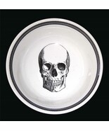 Victorian English Pottery Skull 9&quot; Off-White Serving Bowl NEW England NEW - $45.26 CAD