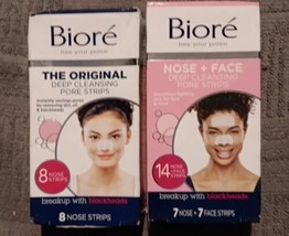 2 Pks. Biore Original/Nose + Face Deep Cleansing Pore Strips (Y12) - $20.79
