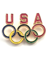 Team USA Olympic Rings Pin Official Licensed USOC Sports Collectible Lapel - $14.01 CAD