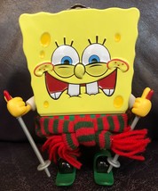 Nickelodeon Skiing Sponge Bob Square Pants with Scarf on Skis Candy Tin - $5.93
