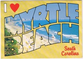 Postcard I Love Myrtle Beach Large Letter South Carolina - £3.11 GBP