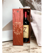 Engraved Wood Wine Box Wine is The Nectar Of  Gods Home Décor Gift Birth... - $649.56 MXN