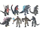 8Pcs Attacking King Kong Vs Godzilla Toys 2021 Movable Joint Action Figu... - $40.84