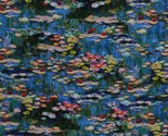 Cotton Claude Monet Water Lilies Pond Painting Fabric Print by the Yard ... - $11.95