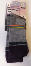 Smartwool Hike LC Wind Trail Crew Socks Gray Mens Womens Large New Cushion - £17.06 GBP