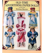 Vintage Uncut Old Time Advertising Paper Dolls Double Dolls Book Wenham ... - $13.00