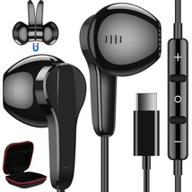Usb C Headphones For Samsung S22+ Ultra S23, Type C Headphones With Microphone H - £22.37 GBP