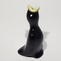 Vintage NORPRO 4&quot; Black Ceramic Pie Bird - £7.82 GBP