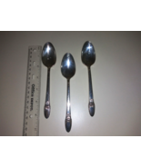 Lot of 3 Vtg IS Rogers Bros 1847 FIRST LOVE Silverplate Teaspoon 6.25&quot; (... - £8.89 GBP