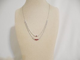 Eliot Danori 16&quot; w 2&quot; ext Silver-Tone Crystal Jeweled Necklace Y475 $128 - £26.51 GBP