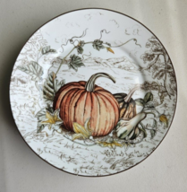 Set of 4 New Williams Sonoma Plymouth Pumpkin 7&quot; Appetizer Plates - £52.29 GBP