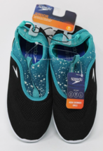 Speedo Junior Girls&#39; Aqua Skimmer Water Shoes Black/Ceramic Splatter Medium 2/3 - £11.73 GBP