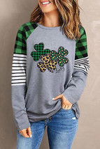 Lucky Clover Raglan Sleeve Sweatshirt - £23.93 GBP