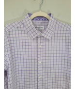 Robert Graham Shirt Mens 42 -  16.5 Purple Plaid Button Up Adult Long Sl... - €18,17 EUR