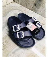 Chattiest Footwear Womens Navy Chevw0039  Size 5/6 Water Style Sandals - $19.68