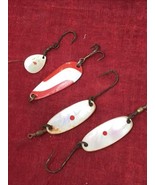 Vintage Fishing Flasher Lure Lot Pearl Oyster Finish  - $21.73