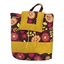Sweet Olive Quilted Floral Drawstring Boho Bucket Backpack, Medium, 12&quot; - $35.00