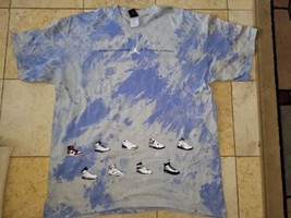 Air Jordan 18 T-shirt Multicol 18 Years Of Jordan Love Sz 2XL Tie Dye  C... - £64.77 GBP