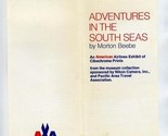 American Airlines Adventures in the South Seas Program Morton Beebe Art ... - $21.84